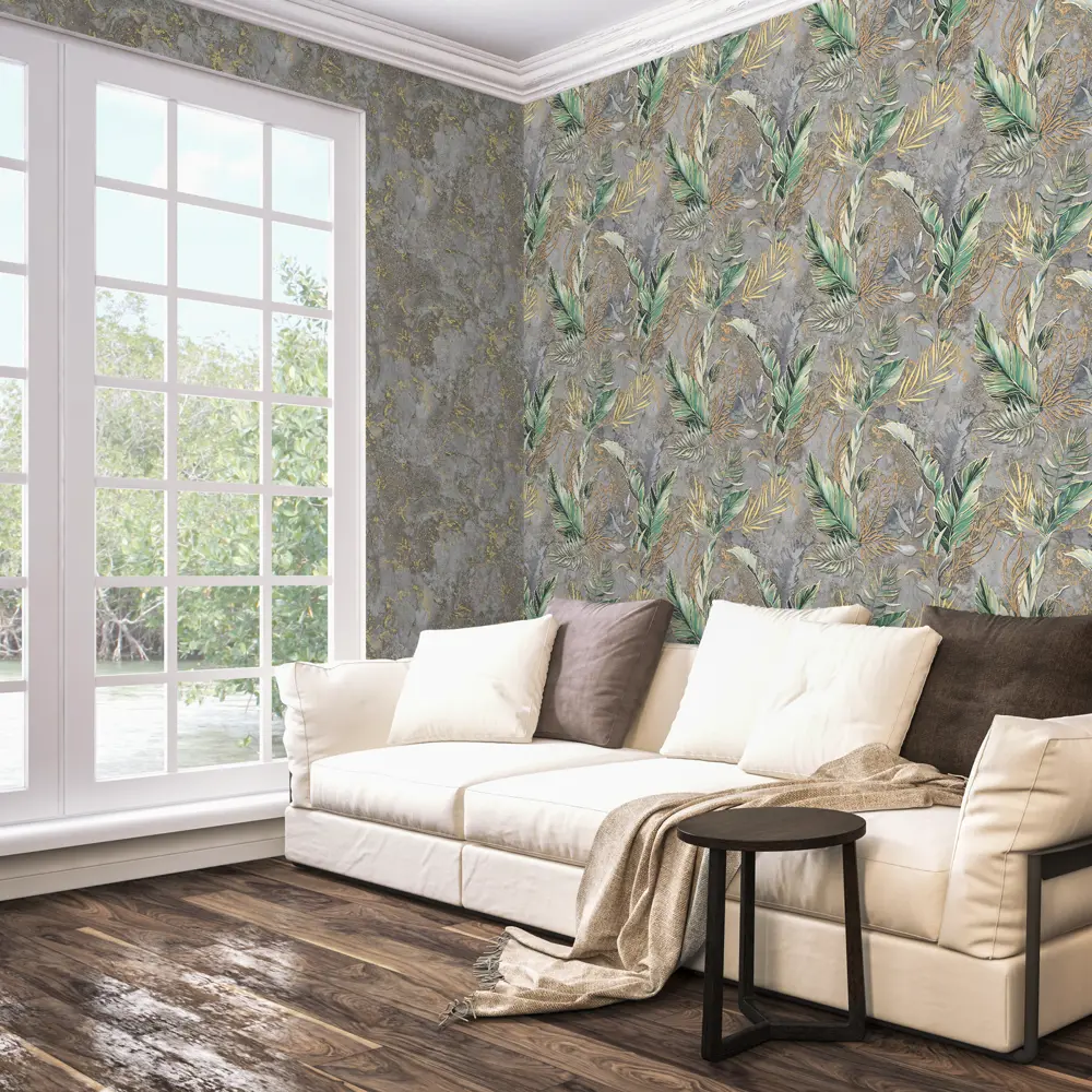 Обои флизелиновые Victoria Stenova Leto серые 1.06 м 989727 STLM-2102538 - Вид №3