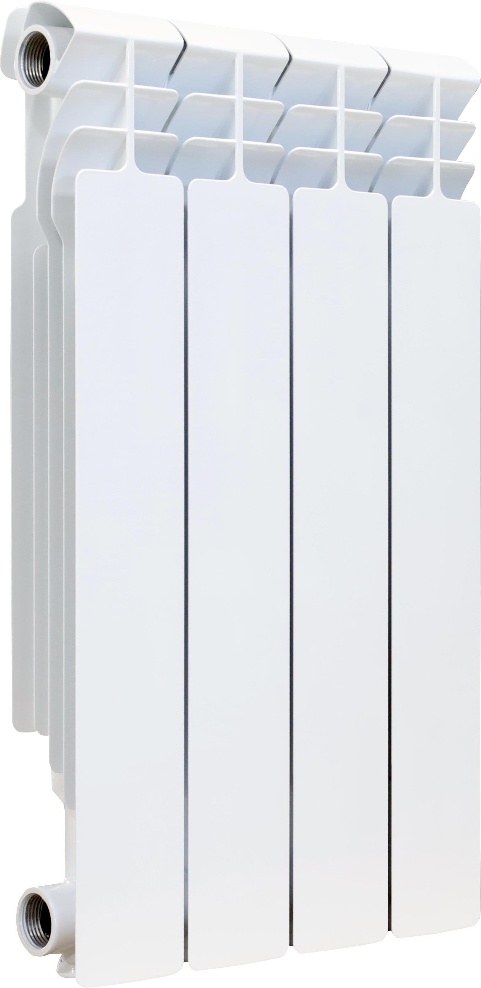 90403877 Радиатор Premium А-500 4 секций боковое подключение алюминий белый STLM-0216265 SOLUR