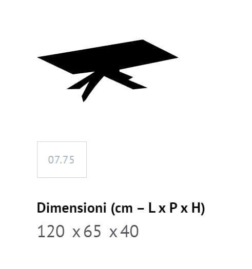 Журнальный столик из стали и хрусталя Bontempi Casa художественный ARCH-00011859 - Вид №7