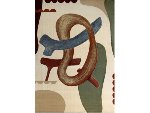 Прямоугольный ковер с рисунком из полипропилена