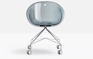 Pedrali Офисное кресло из поликарбоната с 4-мя спицами на колесиках Gliss 968