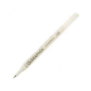 2302228 Ручка капиллярная Graphik Line Painter 0.5 мм № 19 белый Derwent