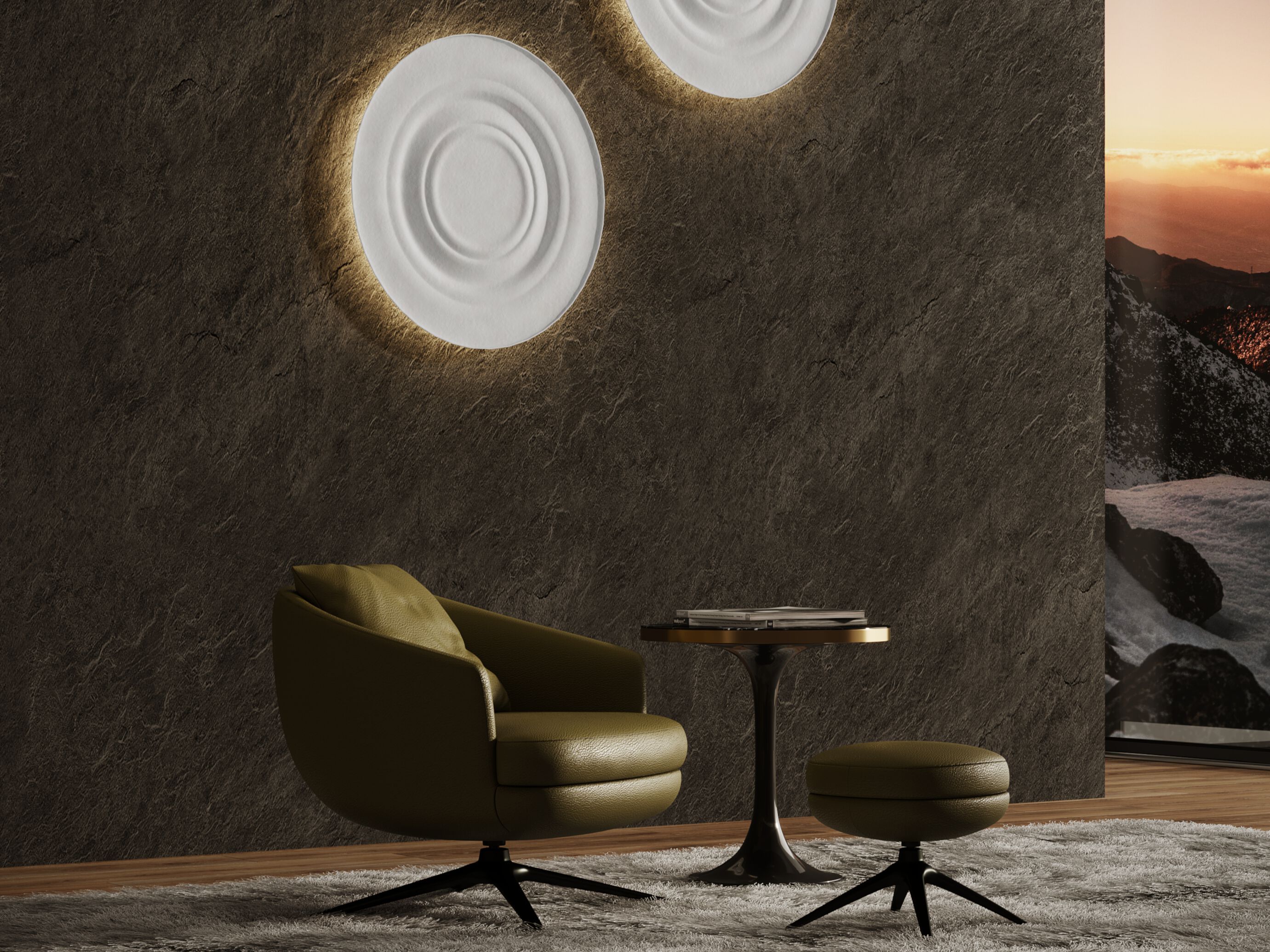 Настенный светильник / потолочный светильник из стекловолокна Hind Rabii Vibration ARCH-00116431 - Вид №8