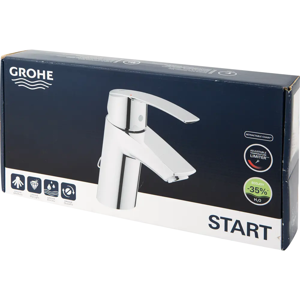 Смеситель для раковины Grohe Start однорычажный цвет хром STLM-2035526 - Вид №2