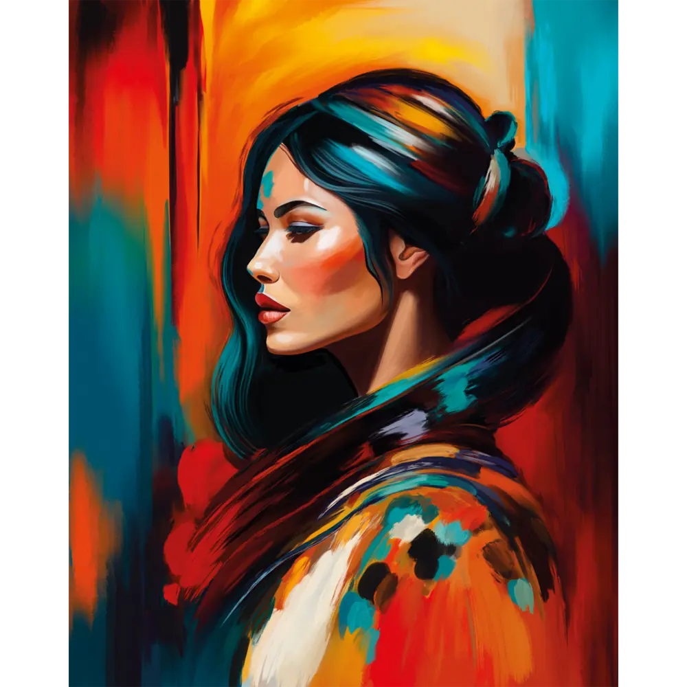 Картина на стекле Postermarket Яркая девушка 40x50 см STLM-2160545