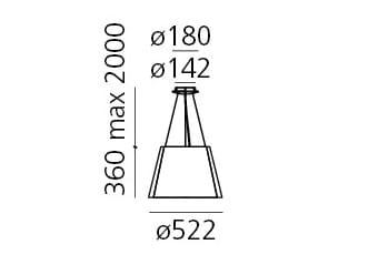 Ткань открытый подвесной светильник Artemide Птолемей ARCH-00131990 - Вид №4