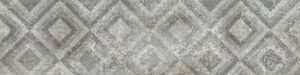 Граните Стоун Базальт декор серый матовая 1200x295