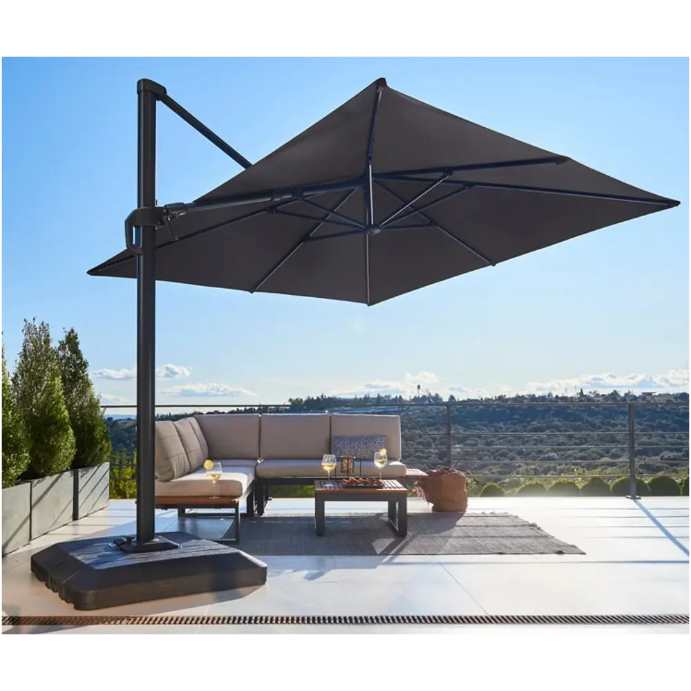 Садовый зонт Naterial 290x258x290 см серый STLM-2068443 - Вид №7