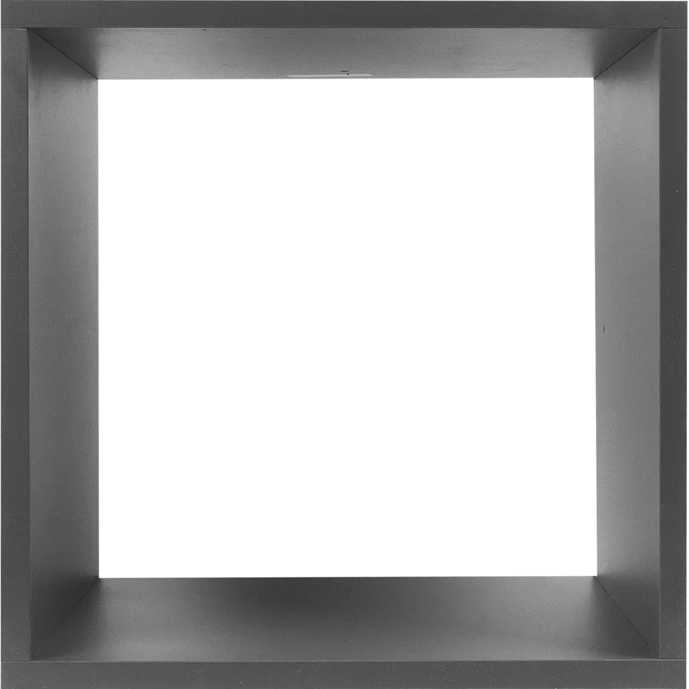 Стеллаж КУБ 1 секция 36х36х32 см ЛДСП цвет графит Santreyd STLM-2177427 - Вид №1