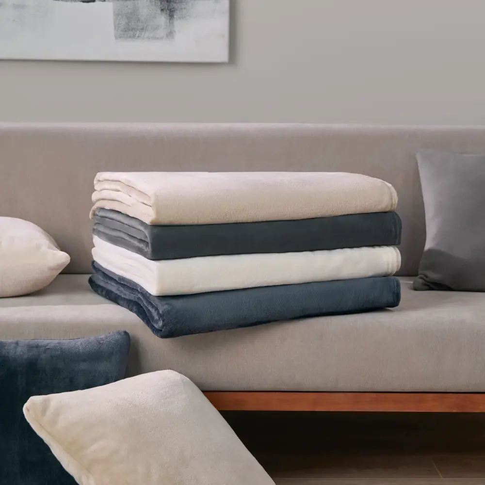 Плед KREAFORTA Flandria 200x220 см микрофибра цвет графитовый STLM-2111672 - Вид №9