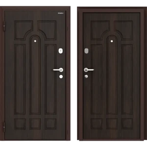 Дверь входная металлическая Премиум 88x205 см левая тик деревянный