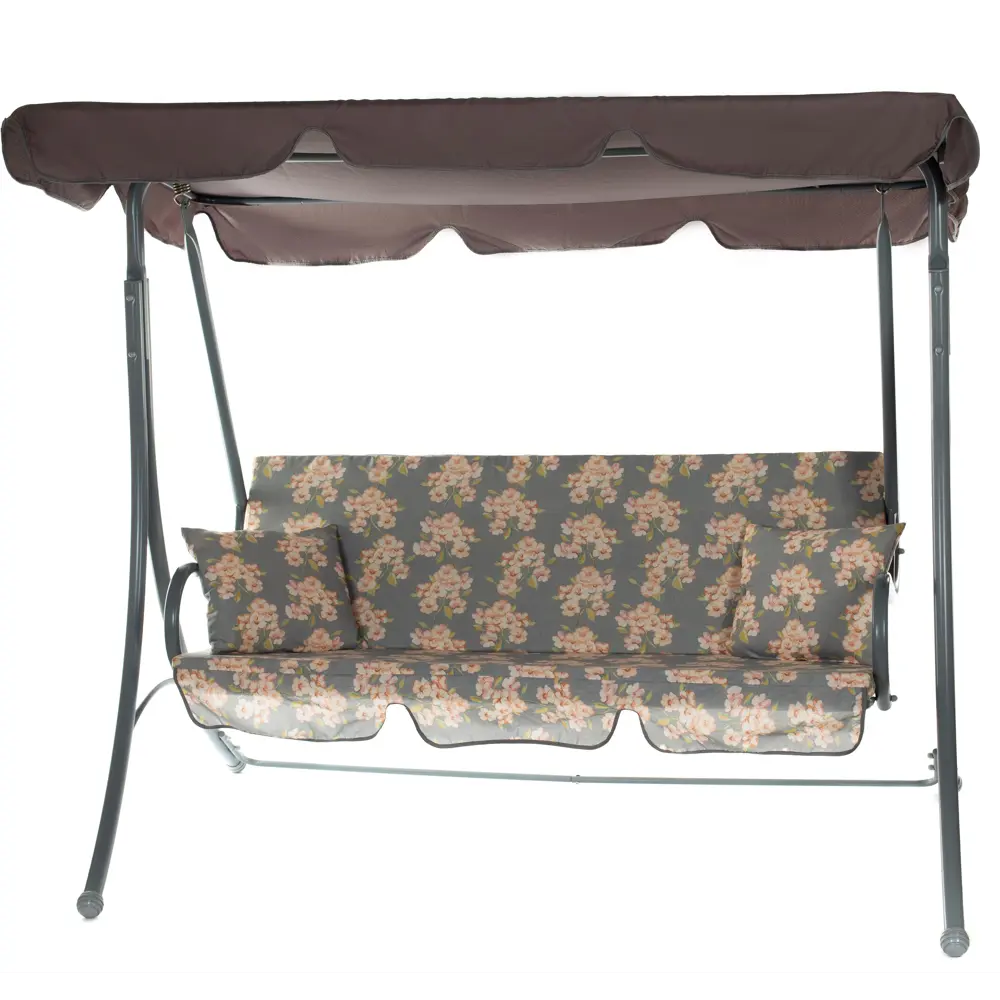 Качели садовые Мартинелла 2-х местные (до 180 кг) серый/ зеленый Santreyd STLM-2088381