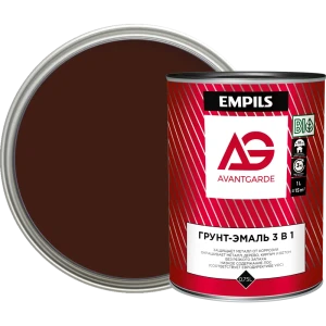 Грунт-эмаль Avantgarde глянцевый цвет красно-коричневый 0.8 кг