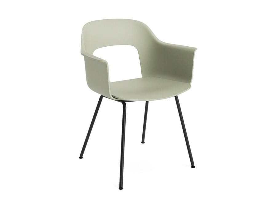 Полипропиленовый стул с подлокотниками с открытой спинкой Hay макет ARCH-00062765 - Вид №2
