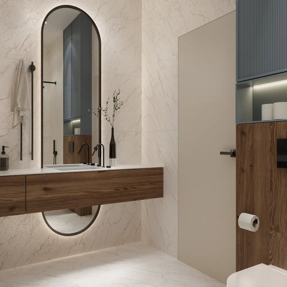 Глазурованный керамогранит Arcadia Ceramica Ceaser 60x60 см 1.44 м² лаппатированный цвет бежевый Carving Lappato STLM-2017242