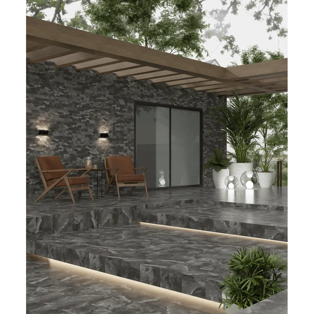 Глазурованная клинкерная плитка Керамин Касл Рок 5 29.8x29.8 см 1.51 м² матовая цвет графит Без серии STLM-2132320 - Вид №5