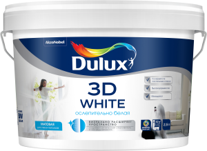 90895868 Краска для стен и потолков 3D White цвет белый матовый 2.5 л STLM-0418916 DULUX