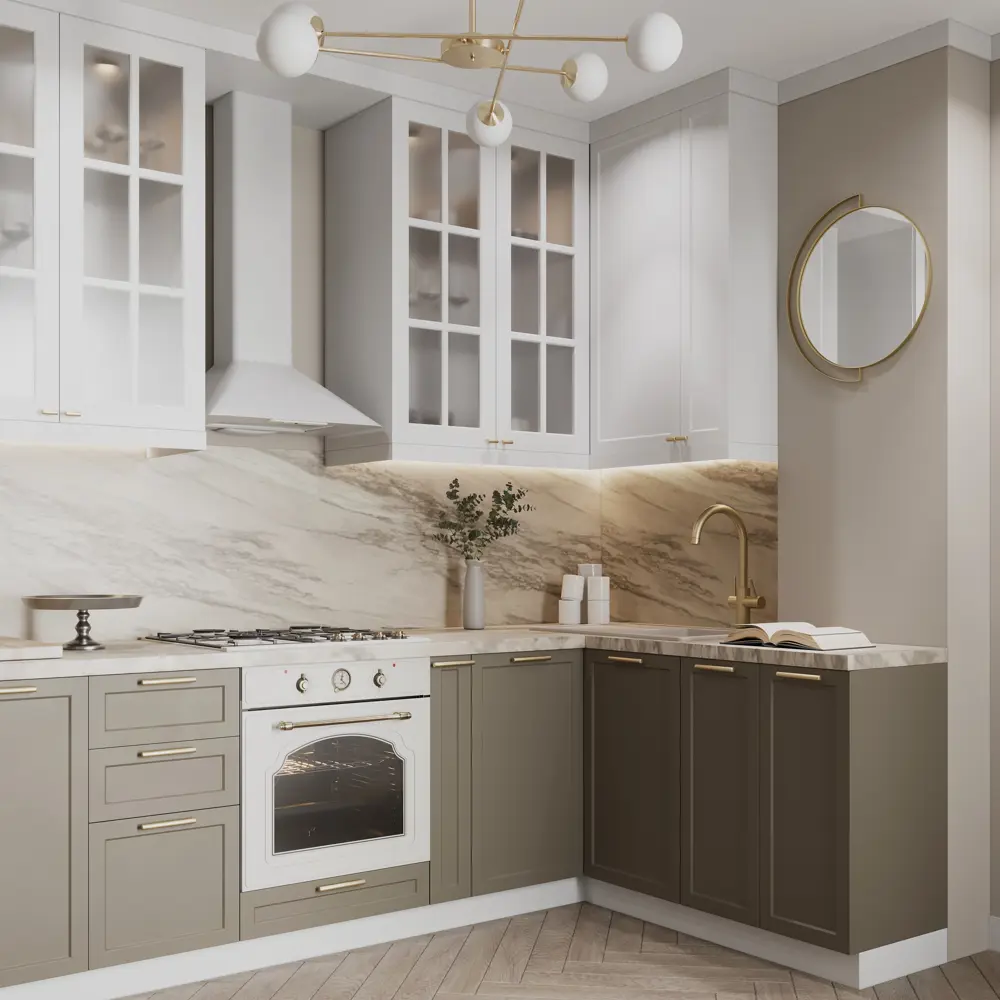 Фасад кухонного шкафа Ньюпорт 39.7x25.3 см KONSENSA МДФ цвет белый Ньюпорт белый STLM-2157901 - Вид №12