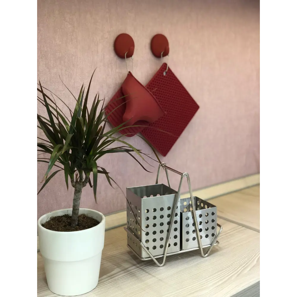 Прихватка/подставка под горячее 17x17x0.5 см силикон цвет пунш Santreyd STLM-2161841 - Вид №4