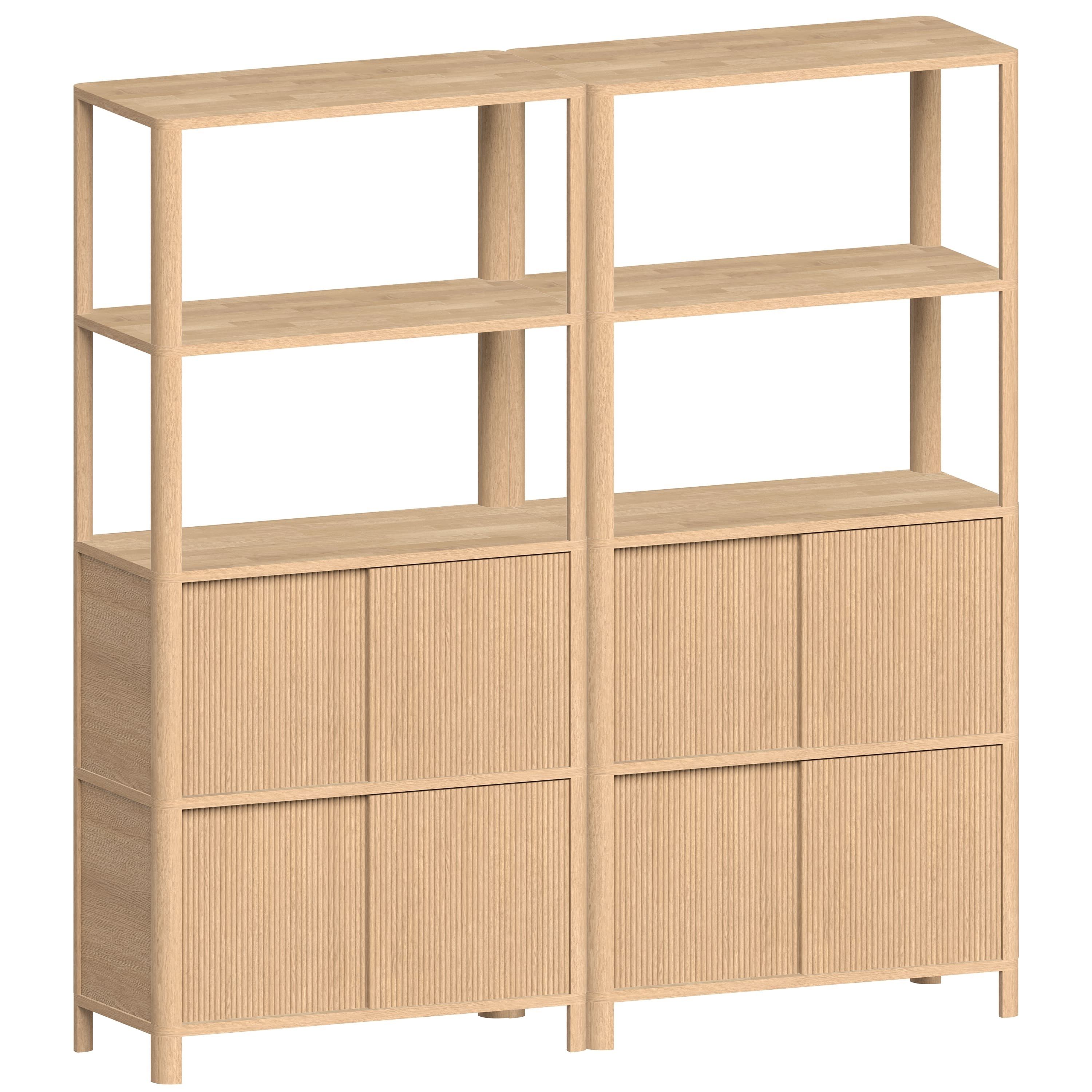 Модульный книжный шкаф из массива дерева Woodendot Cloe ARCH-00016781