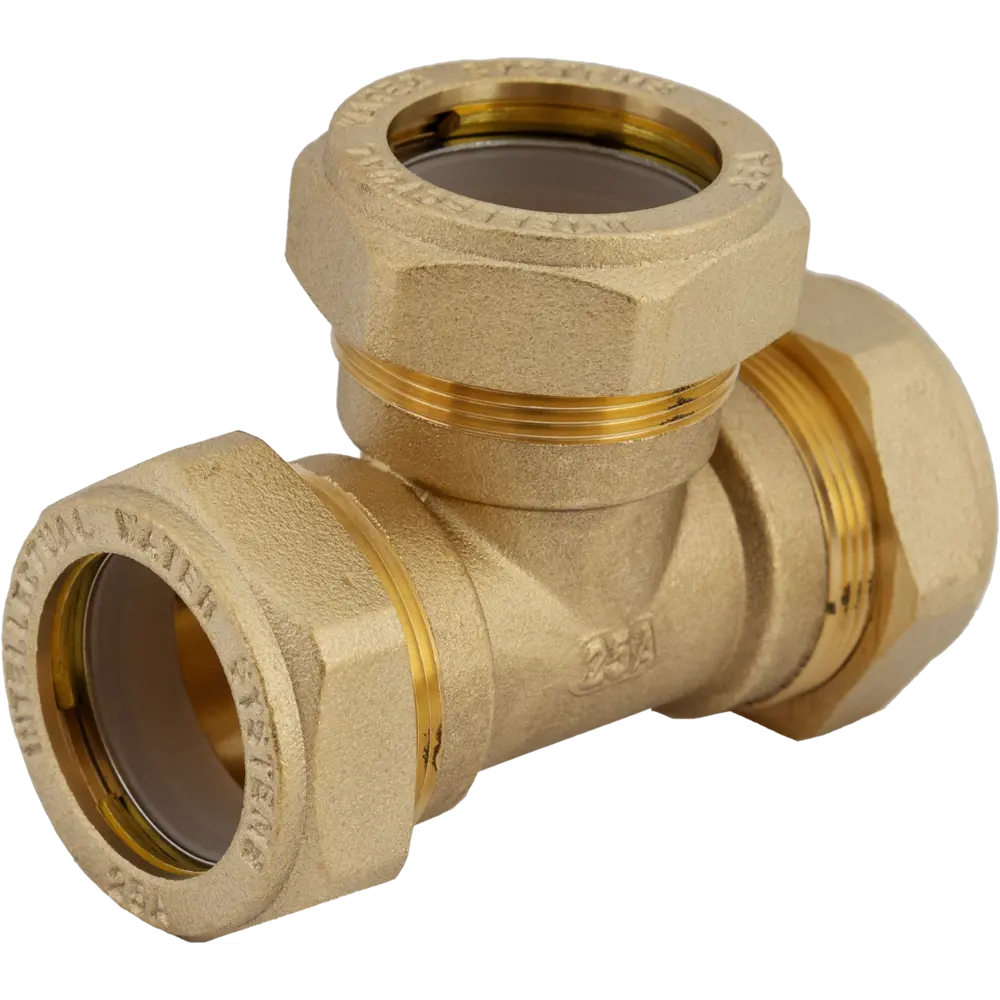 Тройник обжимной Stahlmann 25x25x25 мм для систем водоснабжения 82650033 STLM-0032860