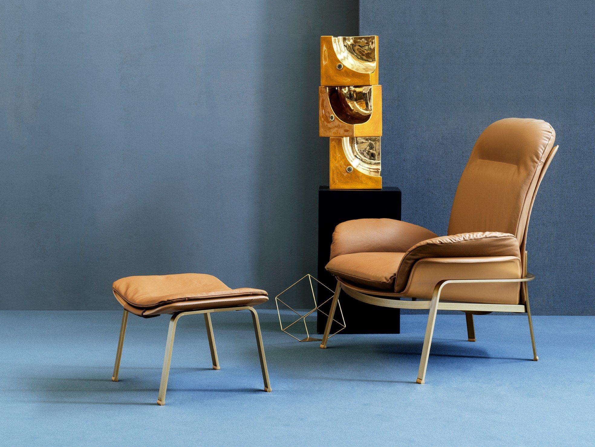 Кожаное кресло с подлокотниками Fasem Electa ARCH-00032939 - Вид №1