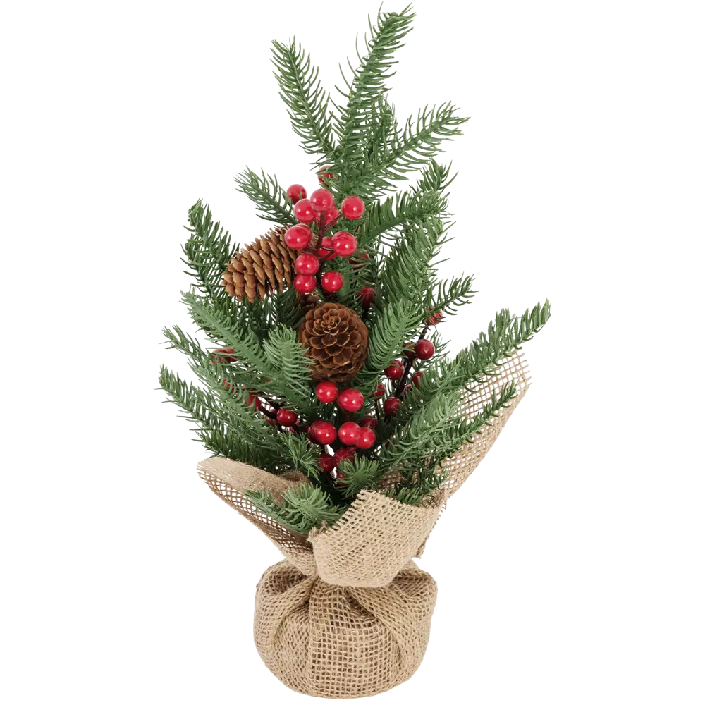 Ель новогодняя искусственная искусственная с ягодами h42 см Santreyd STLM-2201696 - Вид №1