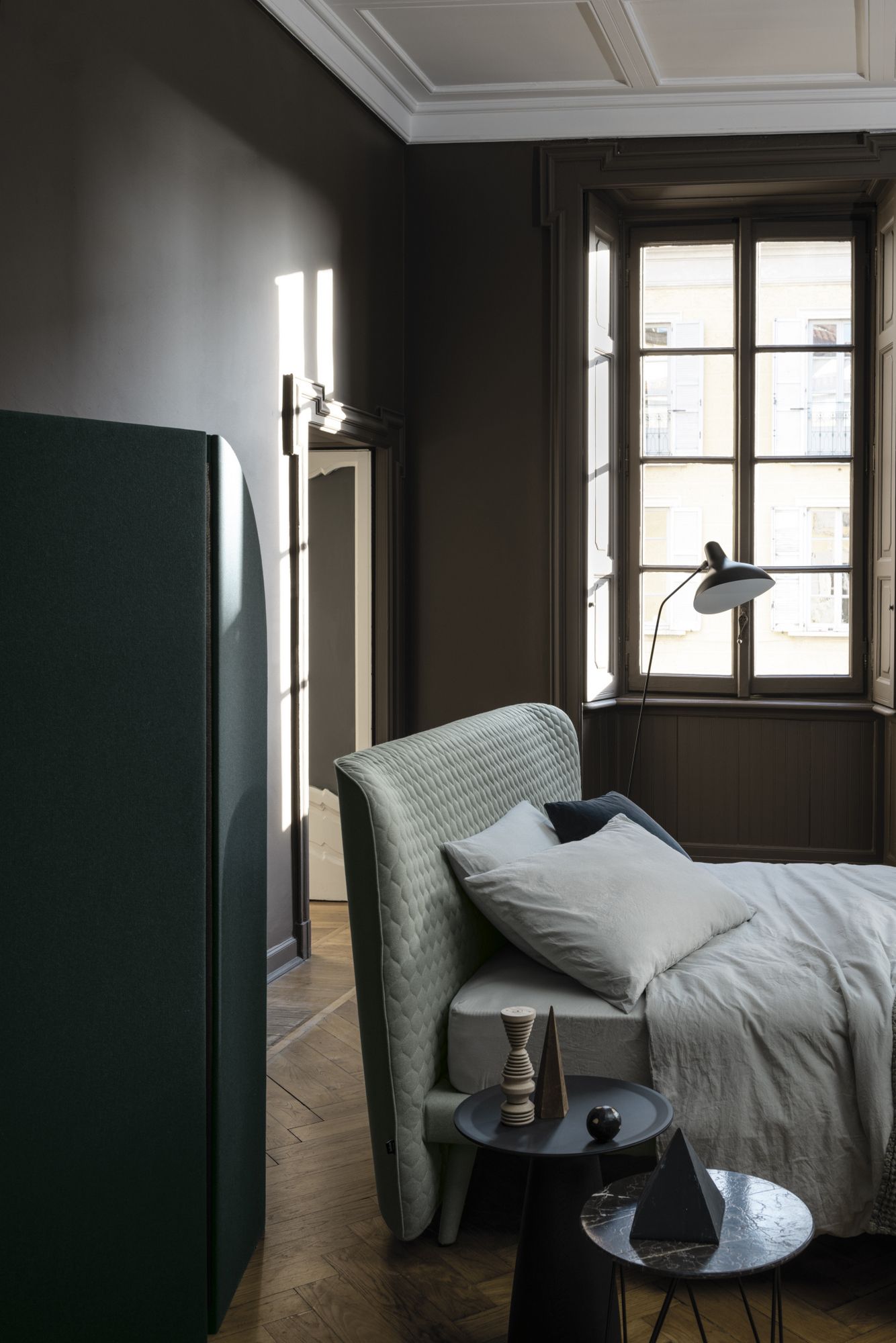 Двуспальная кровать из ткани Bolzan Corolle ARCH-00024236 - Вид №9