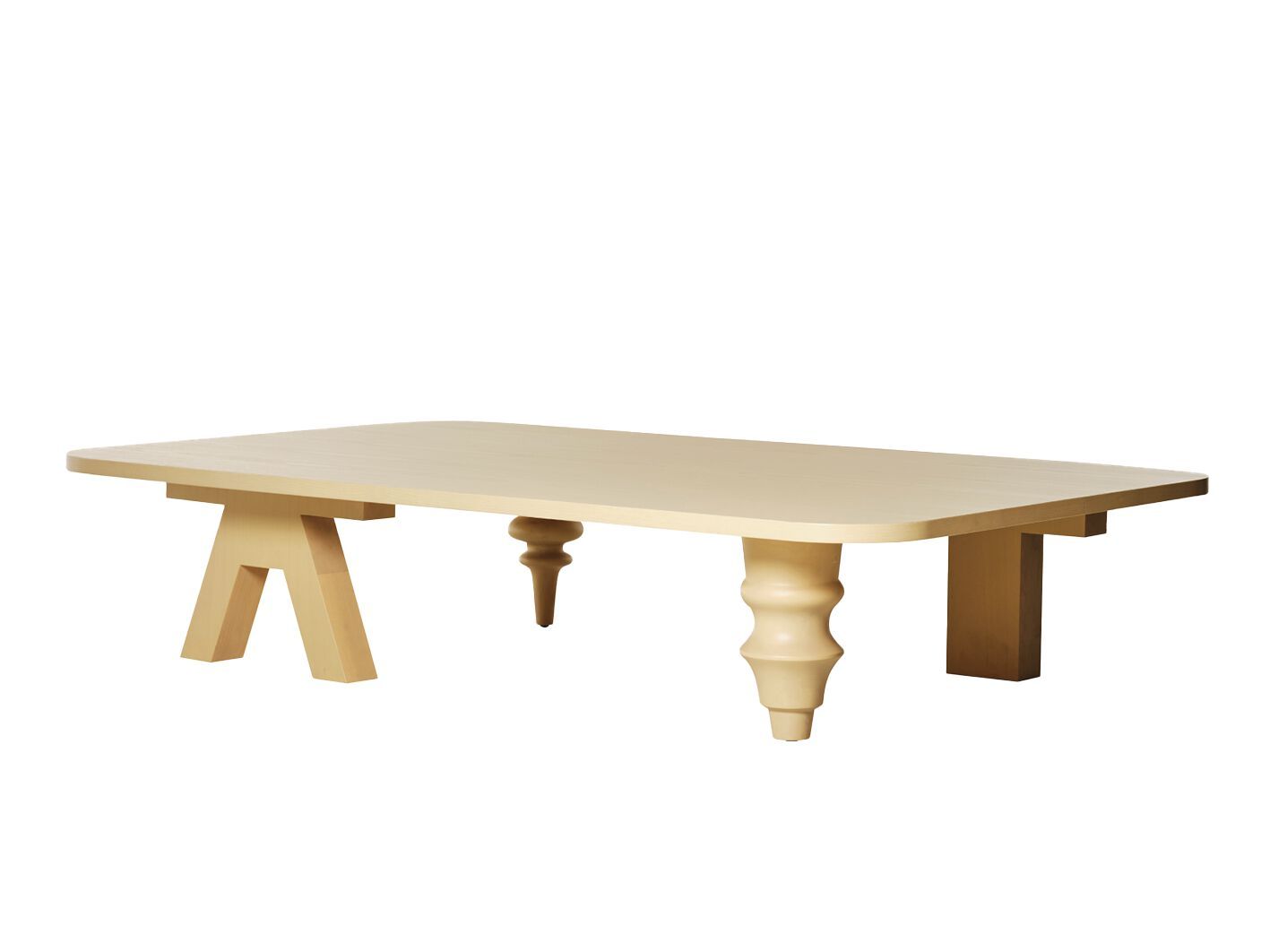 Прямоугольный журнальный столик из МДФ для гостиной BD Barcelona Multileg ARCH-00125488 - Вид №4