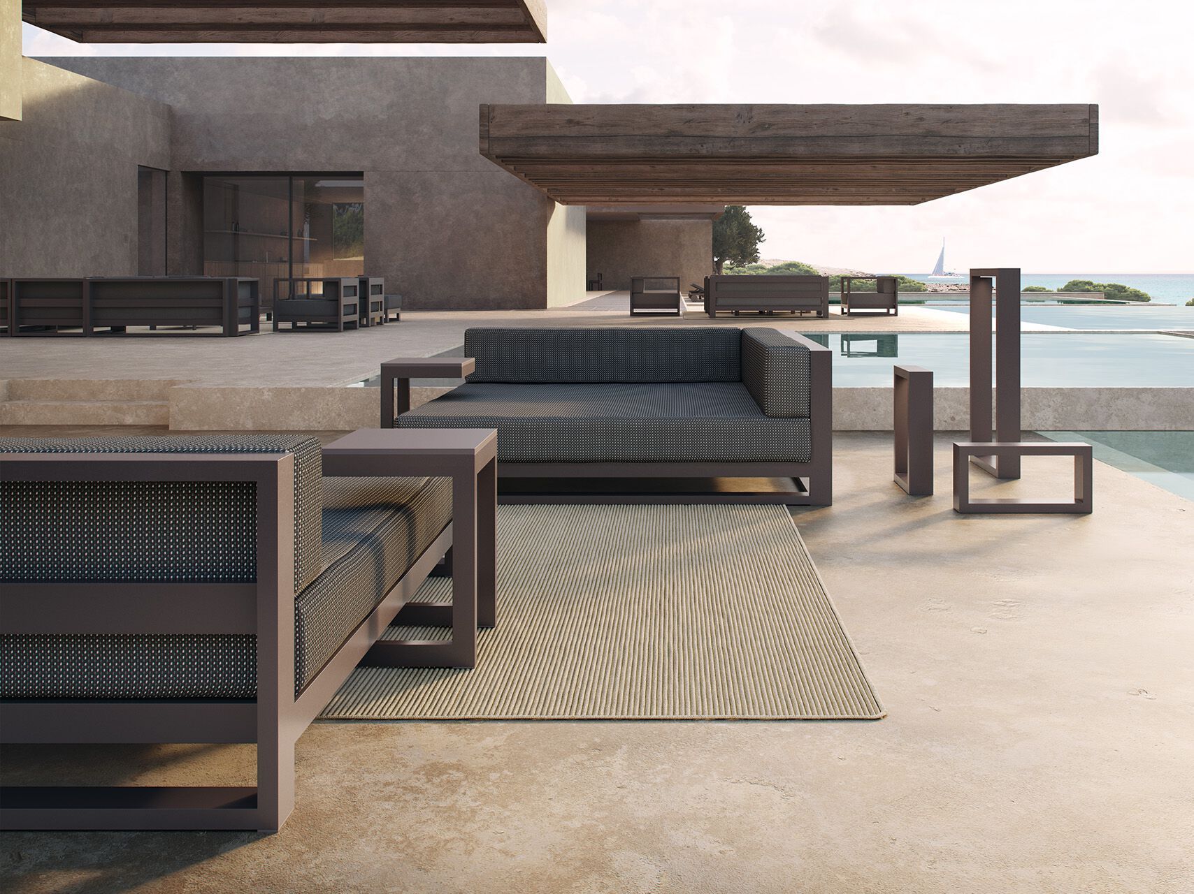 Ткань сад диван Vondom Posidonia ARCH-00099836 - Вид №5