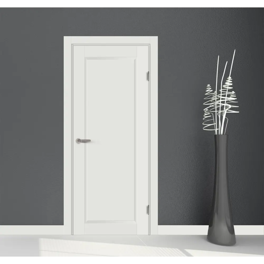 Комплект двери Пьемонт глухая 70x200 см Hardflex белый с добором 100 мм МАРИО РИОЛИ STLM-2173472 - Вид №1