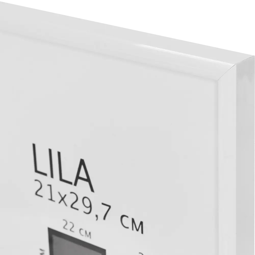 Рамка Inspire Lila 21x29.7 см пластик цвет белый 89050563 STLM-2143597  - Вид №1