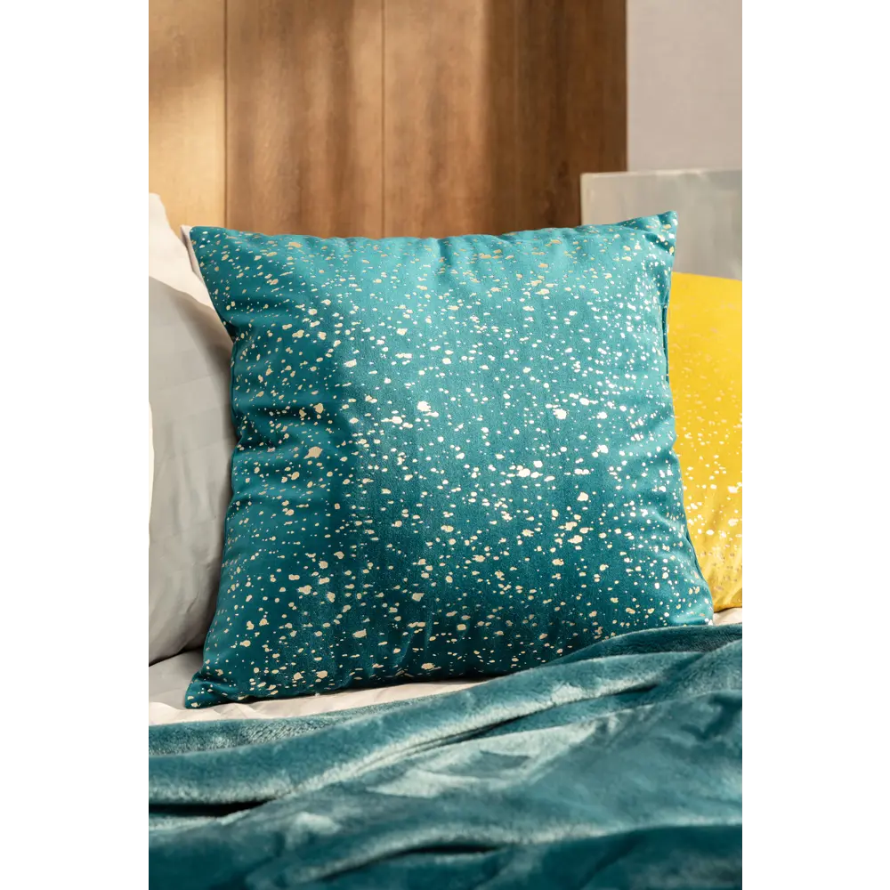 Подушка Голди 43x43 см цвет морская глубина 88106367 STLM-2196050 LINEN WAY  - Вид №3