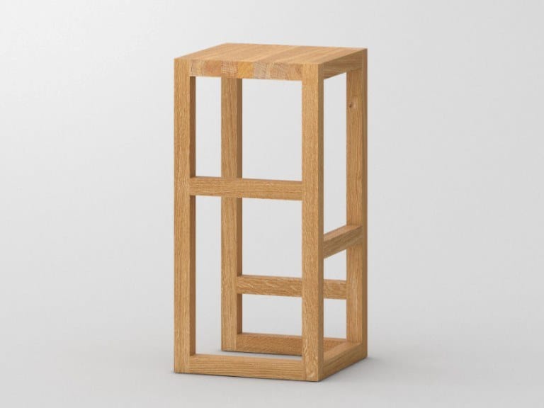 Деревянный табурет с подставкой для ног In Stock Vitamin Design ARCH-00054612