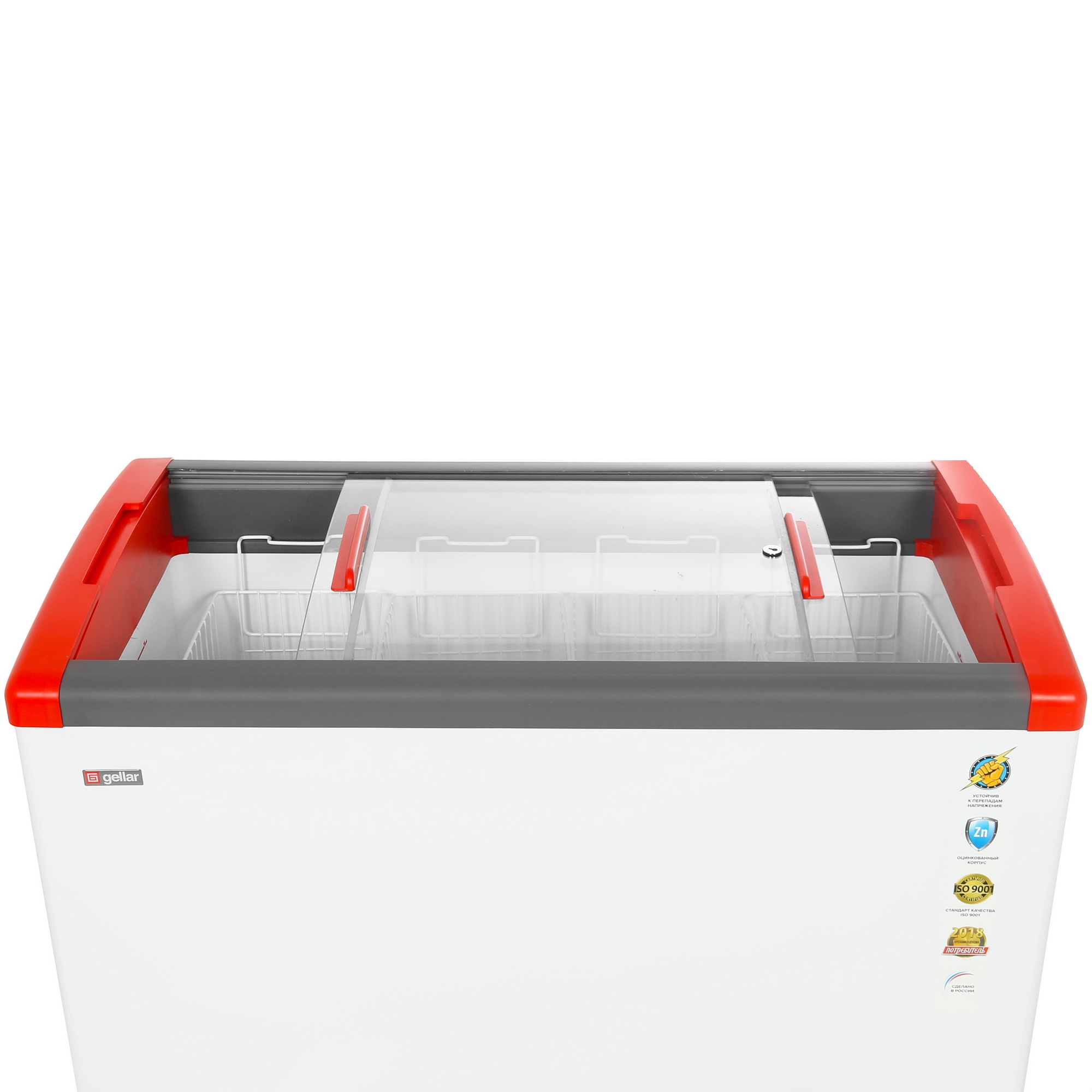 1229592 Морозильный ларь Frostor Gellar FG 400 E белый, красный STDN-0118963 - Вид №4