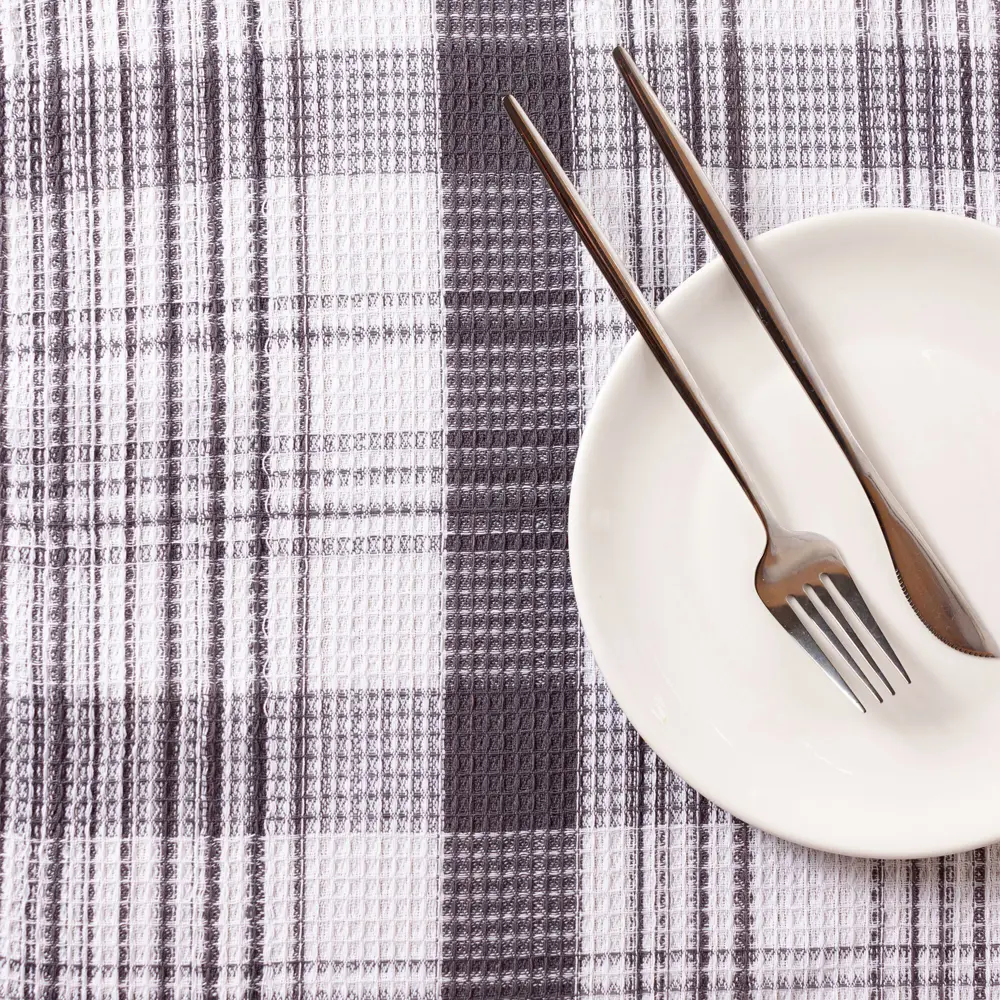 Набор полотенец вафельных Belezza Радуга 35x60 см цвет черно-белый 4 шт STLM-2045199 - Вид №2