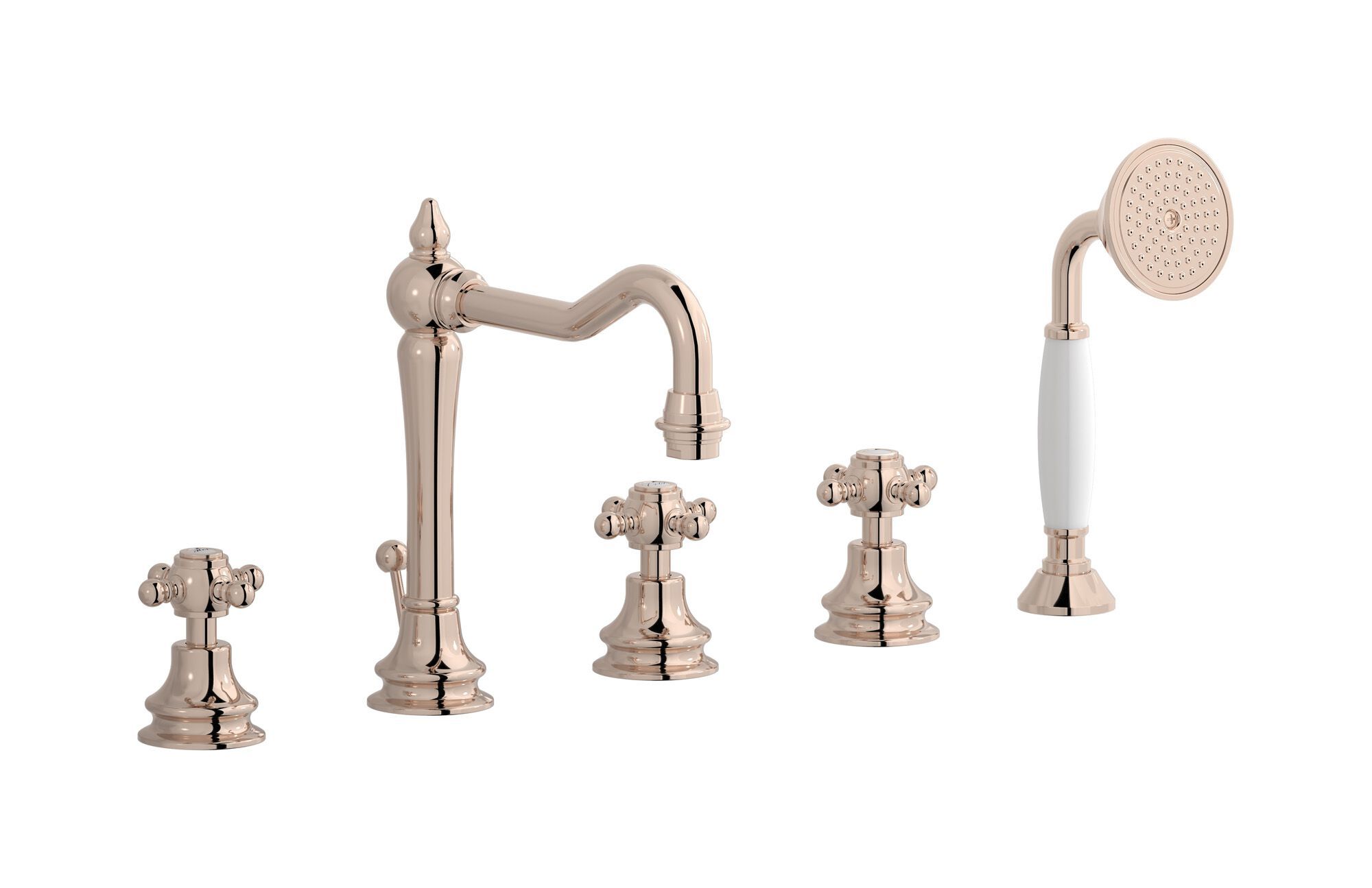 Встраиваемый смеситель для ванны с 5 отверстиями и ручным душем IB Hermes + Hermes Elle ARCH-00040059