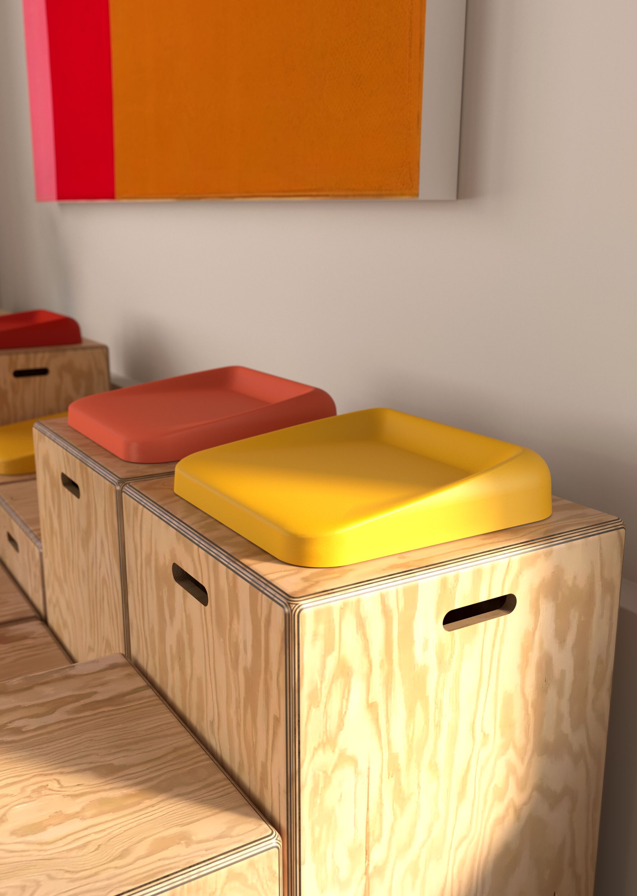 Модульный деревянный пуф KEIGIO® KEIGIO® 54X54 ARCH-00047346 - Вид №8