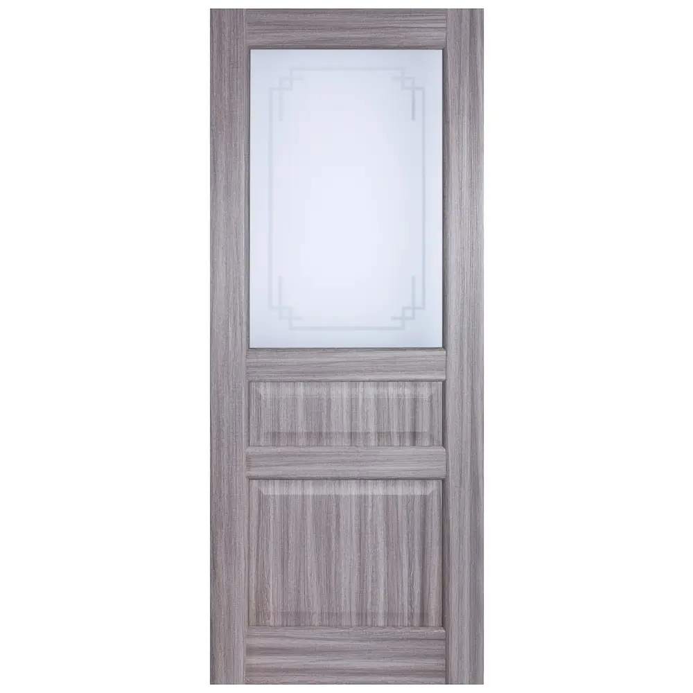 Дверь межкомнатная остеклённая Artens Мария 80x200 см цвет серый дуб STLM-2092981 - Вид №3