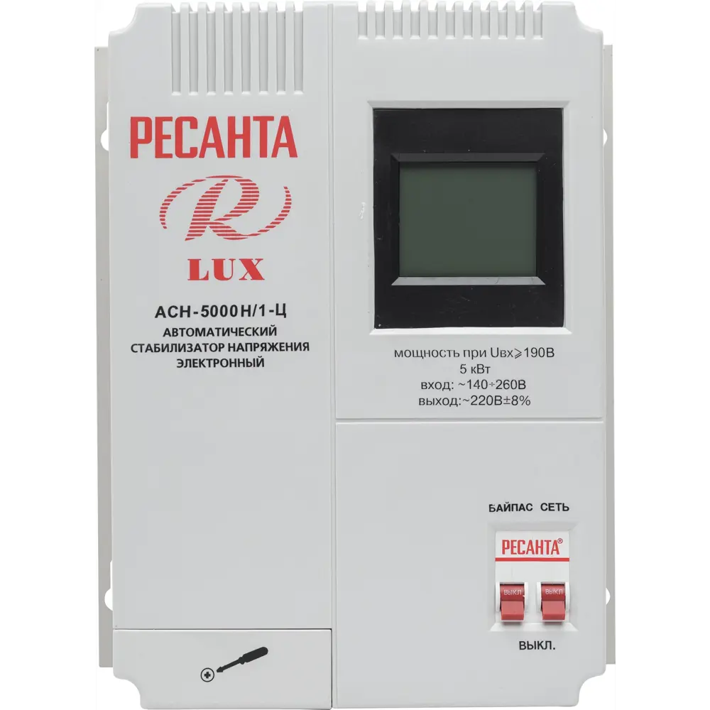 Стабилизатор напряжения Ресанта АСН- 5 000 Н/1-Ц 5 кВт STLM-2173258 - Вид №1