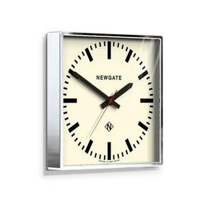 Настенные часы Underpass, 45х45х7 см, хром
