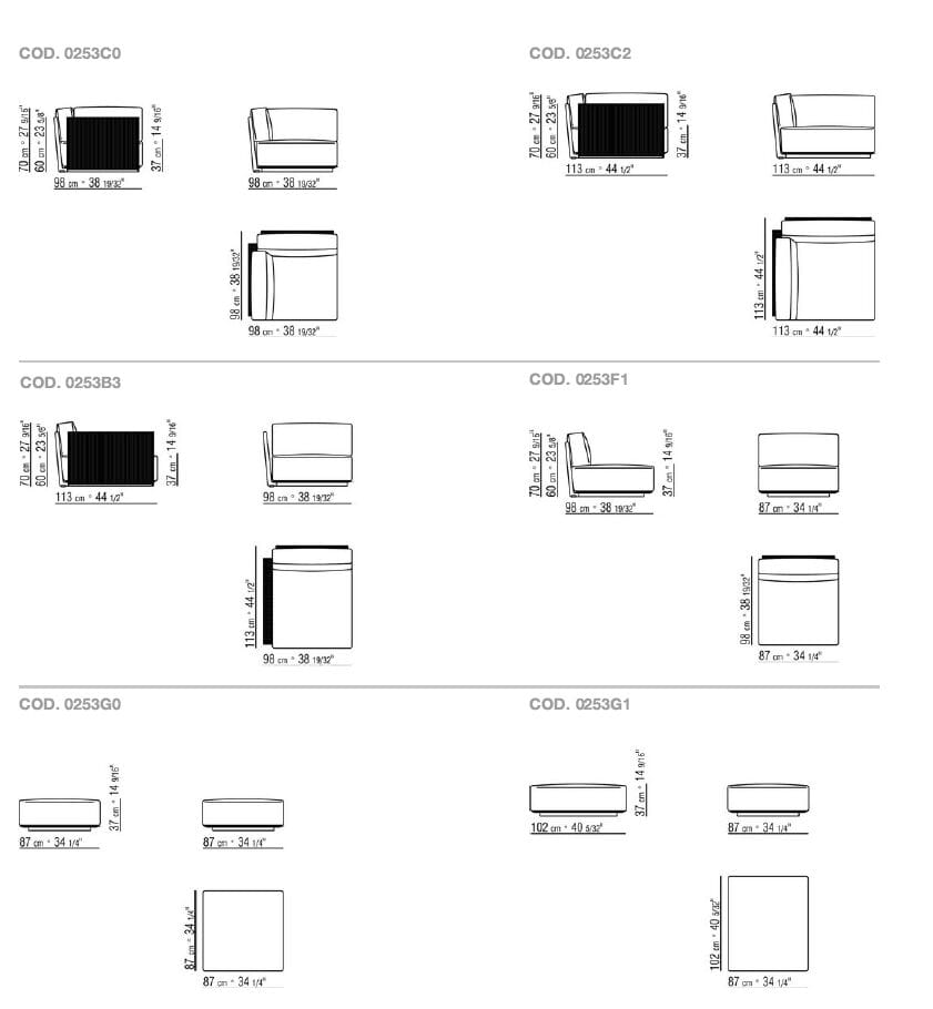 Мягкое садовое кресло Flexform Вулкан ARCH-00058638 - Вид №3