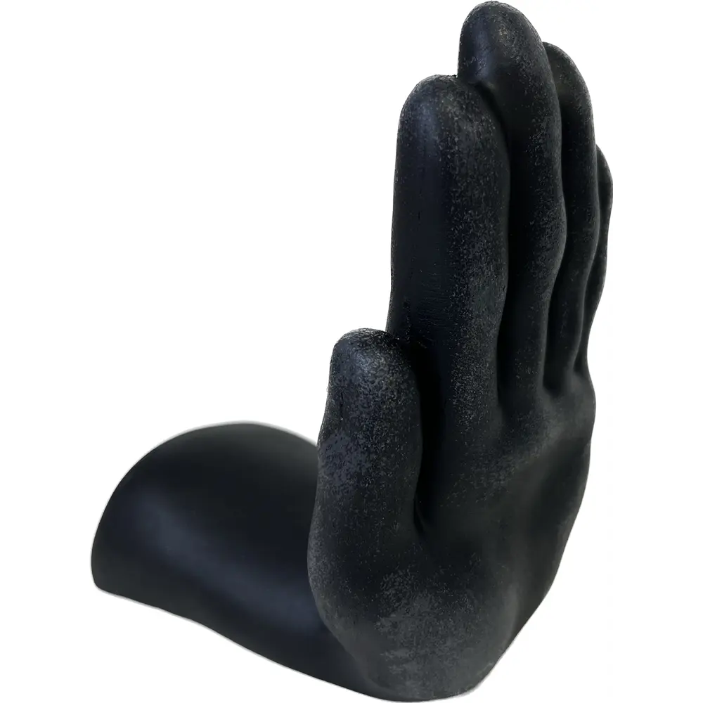 Подставка Ладонь гипс 12.5x9.5x16 см цвет черный EVIS STLM-2203015