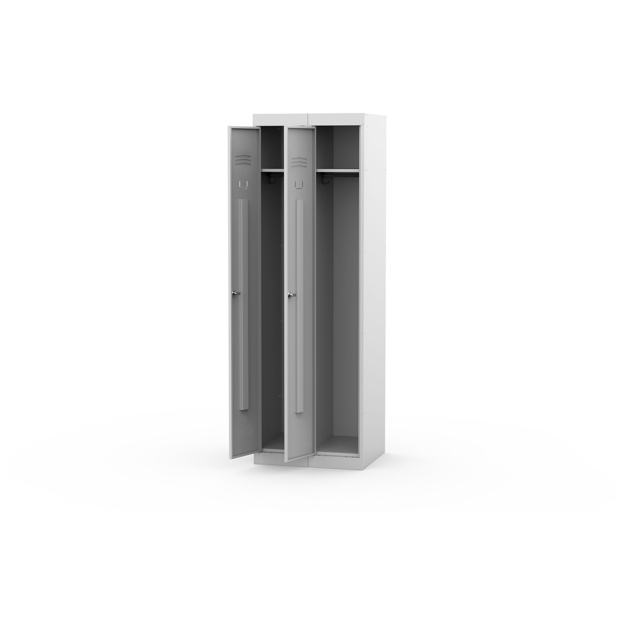 Шкаф для спецодежды ШРС-11-300 разборный 185x30x50 см, сталь, цвет серый