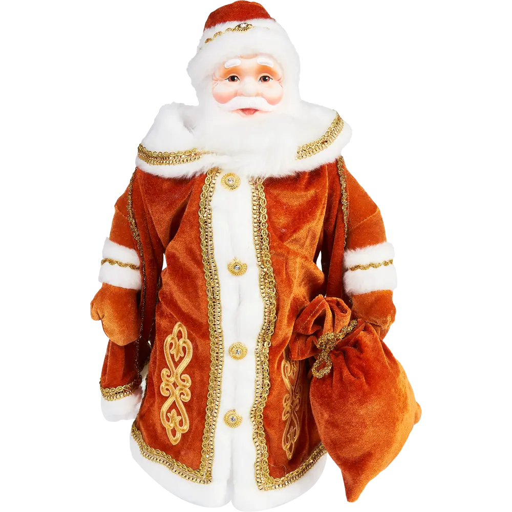 Фигура декоративная Дед Мороз Царский h50 см золотой 85178282 STLM-2158755 Santreyd  - Вид №2