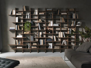 Деревянный модульный книжный шкаф