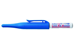 16307041 Перманентный маркер с длинным, тонким наконечником для труднодоступных мест 1,0 мм 710, синий EK710-129 Artline