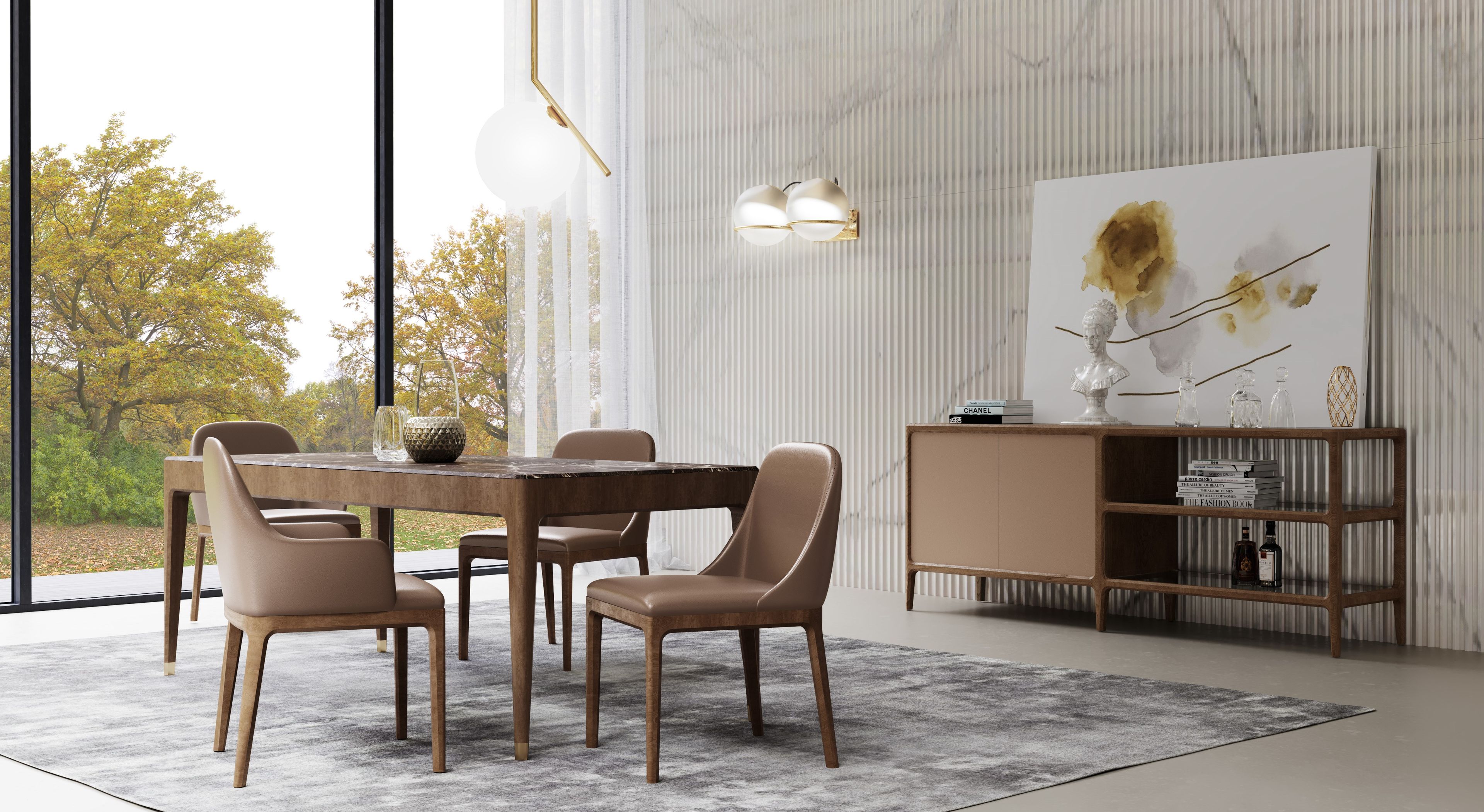 Кожаный стул с подлокотниками Morelato ARCH-00047807 - Вид №8