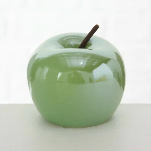 Статуэтка фарфоровая зеленая 9,5 см "Яблоко" Perly FRATELLI BARRI ART 00-3885970 Зеленый