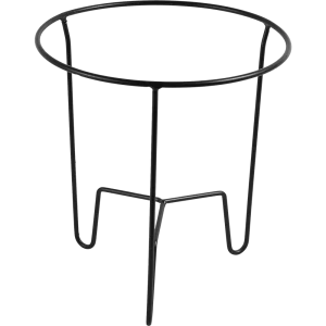 Подставка для цветочных горшков металл черный 17.5x17.5x19 см
